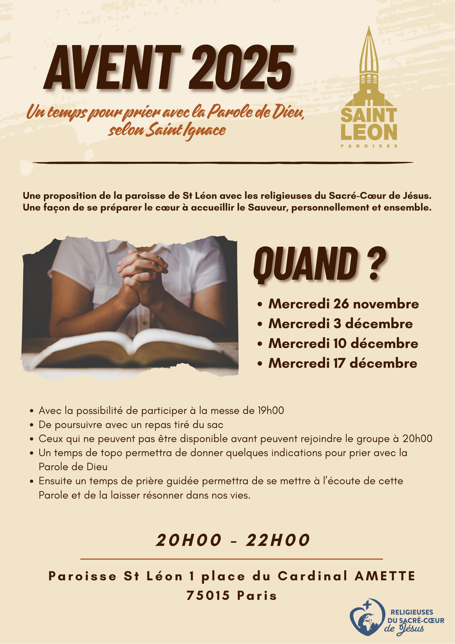 Paris – Avent 2025 : Un temps pour prier avec la Parole de Dieu selon saint Ignace